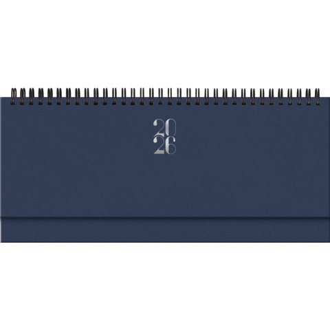 Planning settimanale 2026 spiralato  29,8x10,5 cm Gommato blu -  26-023000401C